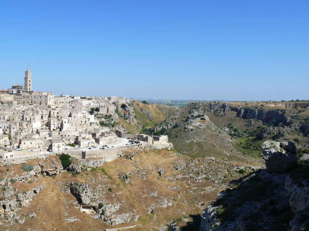 La Gravina di Matera con i famosi “Sassi”